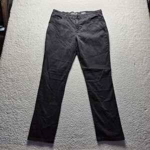 Lee Modern Series Jeans Womens 18 Gray Charcoal Wash Straight Stretch Denim